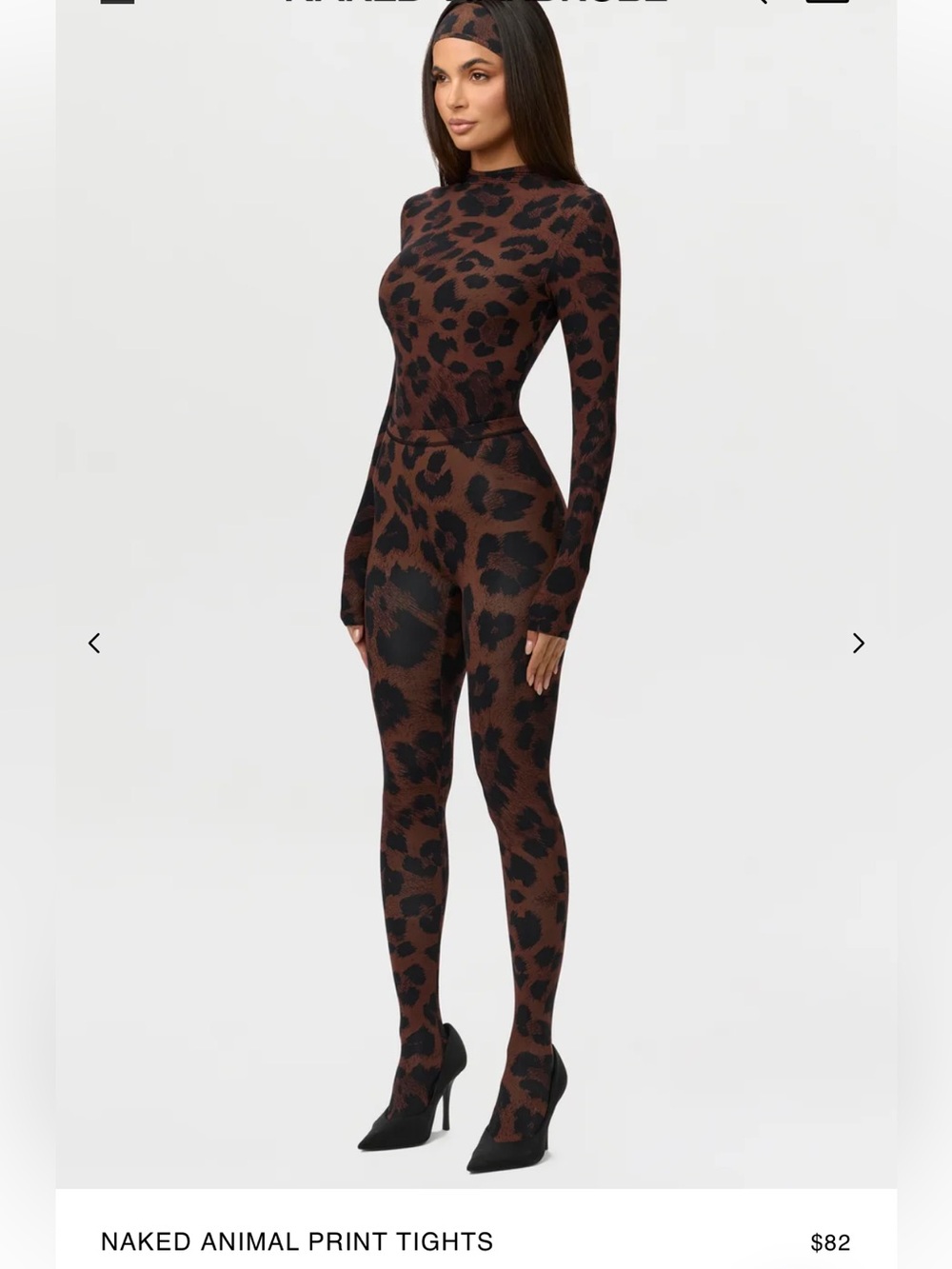 NAKED ANIMAL PRINT TIGHTS M